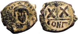 Ancient Coins - Phocas AE22 Nummi XX. Constantinople