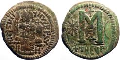 Ancient Coins - Justinian I AE31 Follis. Antioch.