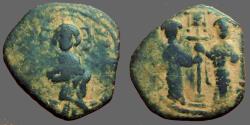 Ancient Coins - Constantine X and Eudocia Ae27 follis.  Constantinople