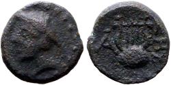 Ancient Coins - Thrace, Sestos AE10 Hermes / Lyre