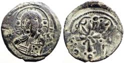 Ancient Coins - Nicephorus III AE23 follis. Bust of Christ facing / Latin Cross, ornamented