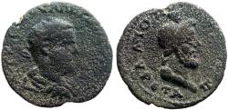 Ancient Coins - Valerian I AE30 Cilicia, Flaviopolis. Sarapis