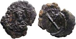 Ancient Coins - Phocas AE22 Decanummium. Constantinople