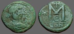 Ancient Coins - Anastasius AE23 Small module Follis.  Constantinople