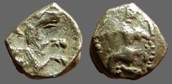 Ancient Coins - Tarsos, Cilicia AR Fraction Forepart of wolf left. 