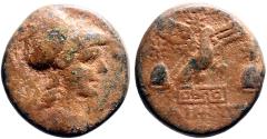 Ancient Coins - Phrygia. Apameia AE21 Athena / Eagle on maeander pattern