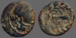 Ancient Coins - Lydia, Sardes, AE15 Apollo / Club within oak wreath.