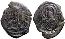 Ancient Coins - Anonymous AE27 Follis.  Class G attributed to  Romanus IV