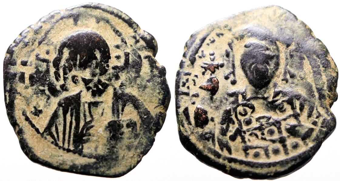 Michael VII Ducas AE27 Follis Constantinople mint. | Byzantine Coins