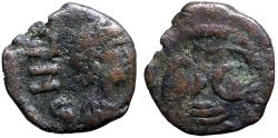 Ancient Coins - Leo I AE10 nummus / Lion. Constantinople