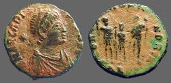 Ancient Coins - Arcadius AE3 Theodosius II, Aracadius, Honorius stg.   Antioch, Turkey