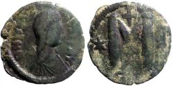 Ancient Coins - Justin I AE31 follis. Constantinople
