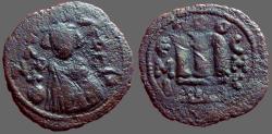 Ancient Coins - Ummayads imitative follis of Constans II. AE Fals. Hims