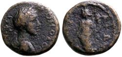 Ancient Coins - Commodus AE13 Pamphylia, Perge. Tyche