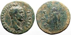 Ancient Coins - Trajan AE26 as. Victory holds palm branch & Shield