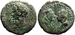 Ancient Coins - Septimius Severus  AE27  Commagene, Samosata.  confronting heads of Tyche