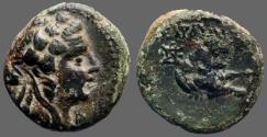 Ancient Coins - Lydia, Sardes AE16 Apollo / forepart Lion rt.