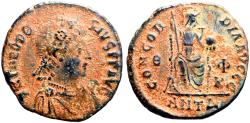 Ancient Coins - Theodosius AE18 Antioch. CONCORDIA AVGGG