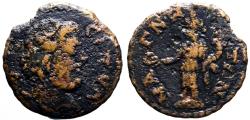 Ancient Coins - Lydia, Magnesia ad Sipylos AE18 God Sipylos / Homonoia