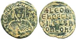 Ancient Coins - Leo VI The Wise AE26 Follis Constantinople