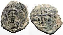 Ancient Coins - Principality of Antioch. Tancred. Regent AE21 Follis. Cross