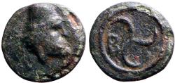 Ancient Coins - Troas, Birytis AE10 Kabeiros / Triskeles