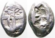 Ancient Coins - Lydia, Achaemenid Kings of Persia. AR16.4 Siglos