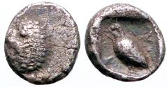 Ancient Coins - Ionia, Miletos AR Tetartemorion.  Lion / Eagle