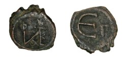 Ancient Coins - Justin II 565-578AD Constantinople AE Pentanummium