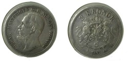 World Coins - Sweden 2 Kroner 1897