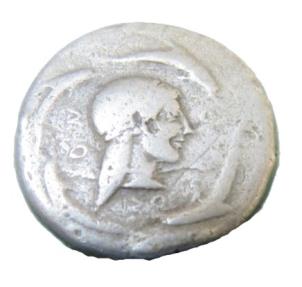 Ancient Coins - Sicily Syracuse AR tetradrachm- 16.29 gram, minted ca 485-478BC obv: slow chariot driven by charioteer, with Nike flying above, crowning the horses rev