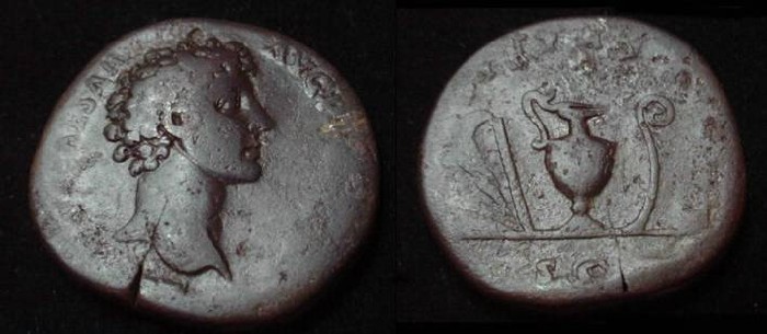 Ancient Coins - Marcus Aurelius AE Sestertius 161-180AD