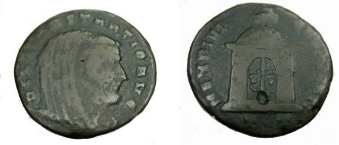 Ancient Coins - Constantius I Postumous Commenorative By Maxentius AE Follis Ticmum