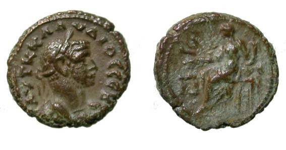 Ancient Coins - Roman Egypt Claudius II 268 - 270AD Billion Tetradrachm Diakaiosyne L