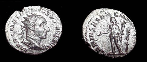 Ancient Coins - Trajan Decius, 249-251 AD AR Antoninianus