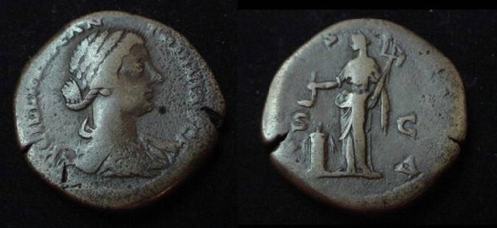 Ancient Coins - Lucilla AE Sestertius