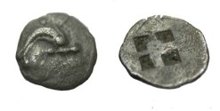 Ancient Coins - Thasos Ca 435-411 BC AR Tetratesemorian