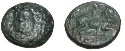 Ancient Coins - Thessaly Larissa AE 18 360-325BC S-2132