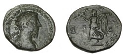 Ancient Coins - Marcus Aurelius 139-180AD Dupondius IMP X COS III PP RIC 1242
