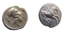 Ancient Coins - Illyria, Dyrrhachion AR Stater. Circa 350 BC. Pegasos flying right