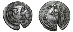 Ancient Coins - Philip II & Serapis 247-249 AD Mesembria, Thrace AE29 Assria Tyche