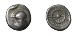 Ancient Coins - No. Greece Mesembria 450 - 350 BC  AR Diobol