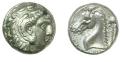 Ancient Coins - Sicily- Siculo-Punic –  ca 320-310 BC  AR tetradrachm