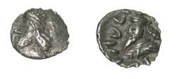 Ancient Coins - Persis Oxarthes son of dartius 1st century BC AR Obol Compare to S# 6211
