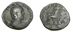 Ancient Coins - Otacilia Severa 249 AD AE Sestertius Concordia Avg RIC 203a