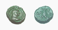 Ancient Coins - Maximianus 286-305 A.D.   Potin Tetradrachm