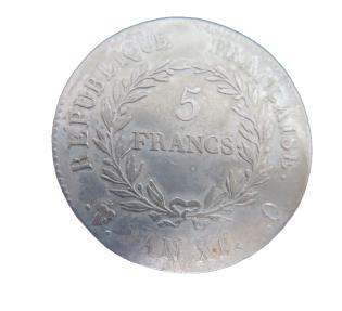 World Coins - France Napoleon 5  Franc ANXI  Q 650.6