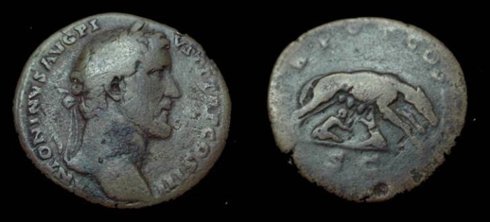Ancient Coins - Antoninus Pius. 138-161 AD. Æ Sestertius