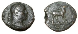 Ancient Coins - Philip I 244-249AD AE Sestertius Rev Stag Left  S-2601