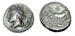 Ancient Coins - L Cassius Caecianus 102 BC AR Denarius